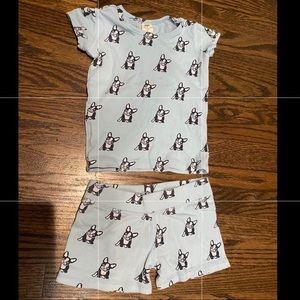 EUC Monica and Andy Short Pajama Top Dog size 5